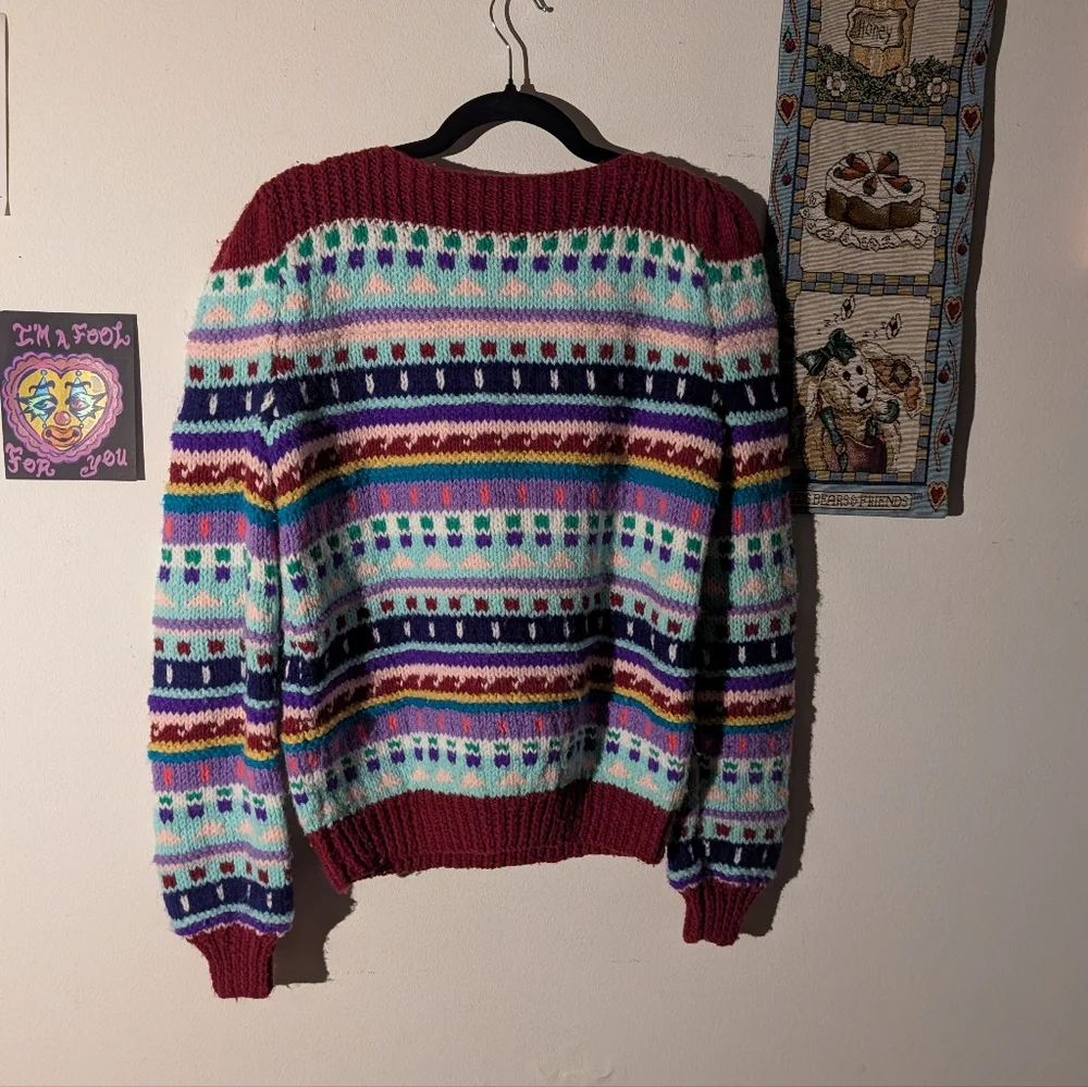 Handmade Patterned Sweater - Picture 3 of 3
